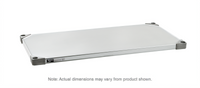 Metro Super Erecta 36 x 21 Inch Flat Solid Galvanized Shelf with Raised Ship's Edge