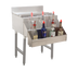 Thumbnail image #1 for Advance Tabco Underbar Basics Single-Tier Hang-On Add-On Speed Rail, 30 Inch, 7-8 Bottle Capacity, Stainless Steel