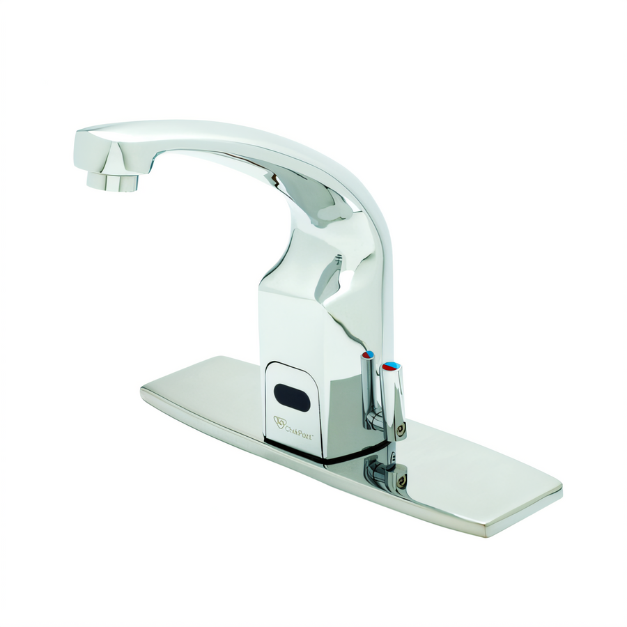 Product image #1 for ChekPoint Above Deck Electronic Touchless Faucet, Deck Mount, 8-Inch Centers