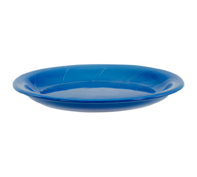 Product image #1 for Bay Pointe 11-1/2 x 9-5/8 Inch Oval Narrow Rim Vitrified Ceramic Platter, Assorted Colors