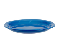 Bay Pointe 11-1/2 x 9-5/8 Inch Oval Narrow Rim Vitrified Ceramic Platter, Assorted Colors