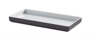 American Metalcraft Unity Collection 10-Inch Rectangular Melamine Serving Platter, Graphite