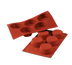Thumbnail image #1 for Silikomart Large Muffin Silicone Flex Mold, 5-Cavity, Red