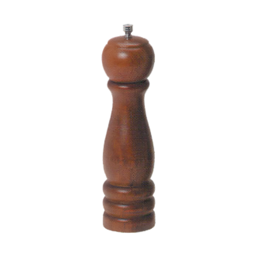 Product image #1 for 8-Inch Mahogany Wood Pepper Mill with Tempered Steel Grinding Mechanism