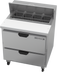 Thumbnail image #1 for Beverage-Air 32-Inch 1-Section Sandwich Top Refrigerated Prep Table with 2 Drawers