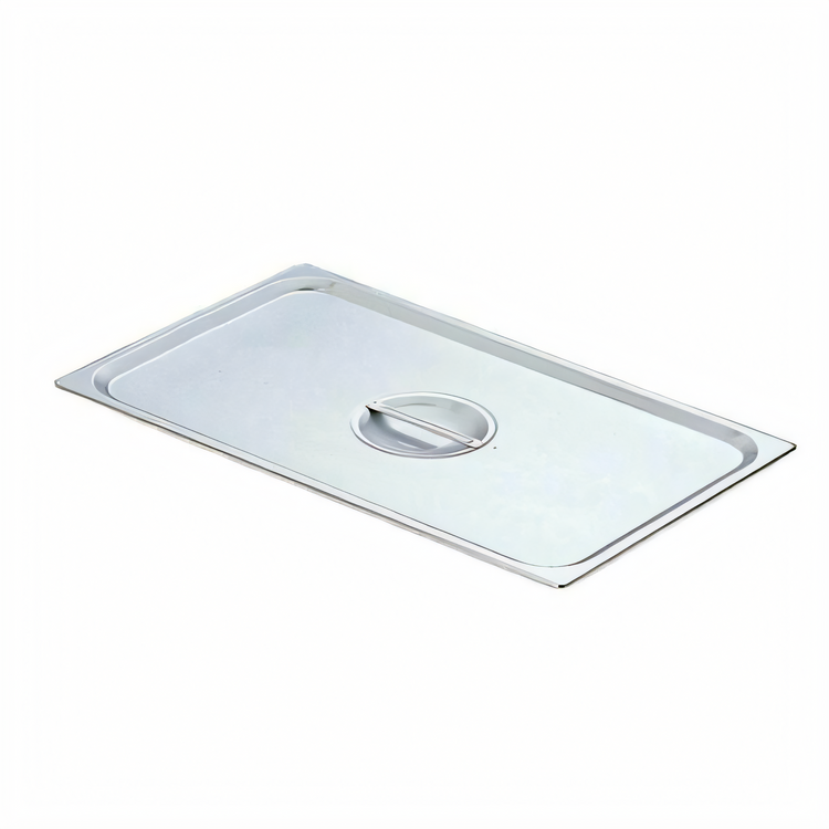 Product image #1 for Full-Size Solid Stainless Steel Steam Table Pan Cover with Handle