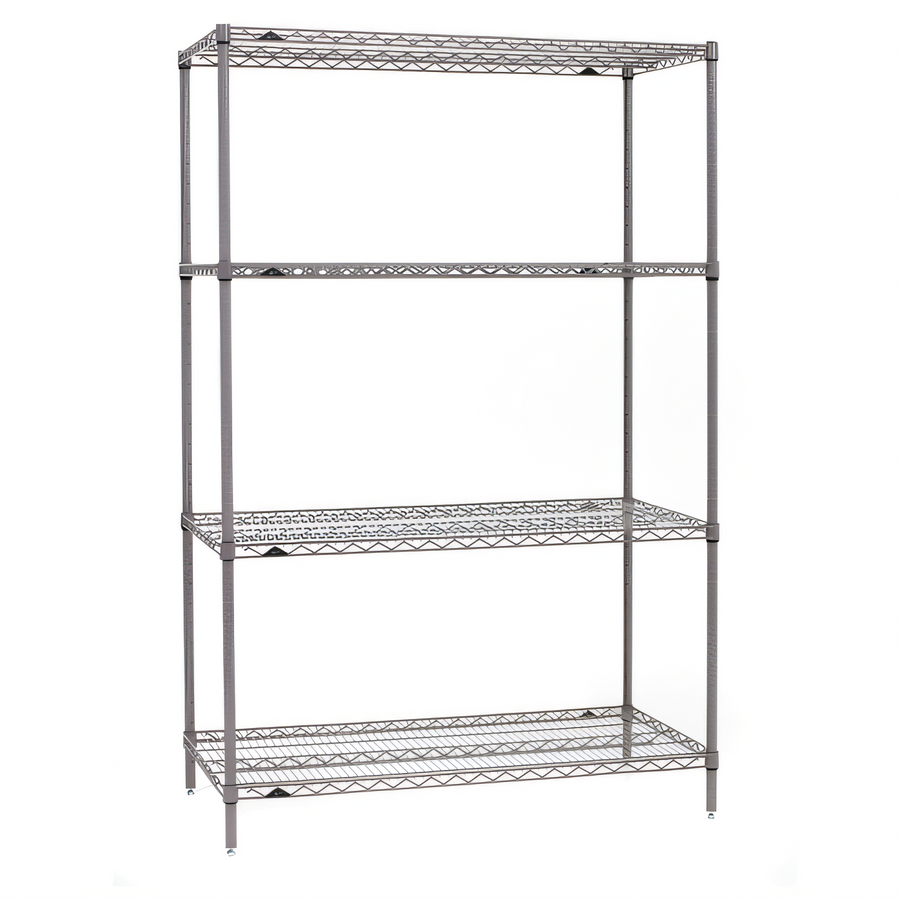 Product image #1 for Metro Super Erecta Stationary Wire Starter Shelving Unit, 72W x 21D x 74H, 4 Shelves, Metroseal Gray