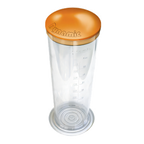 Thumbnail image #1 for Dynamic USA MiniPro AC510 Graduated Mixer Cup, 40 oz (1 Liter), 7-1/2 in H, with Cover