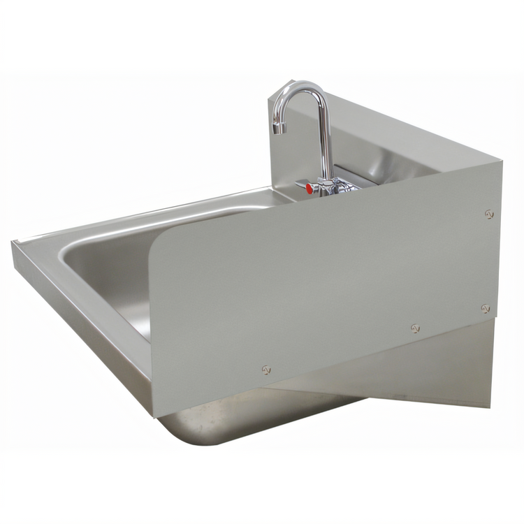 Product image #1 for 7-3/4 Inch Bolt-On Hand Sink Side Splash for 16 x 20 Inch Bowl