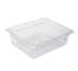 Thumbnail image #1 for Crestware Clear Polycarbonate Half-Size 4-Inch Deep Food Pan
