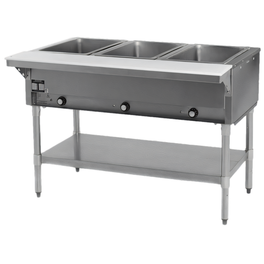Product image #1 for Eagle Group 48-Inch Stationary Open Base Electric Hot Food Table with 3 Dry Wells, 120V