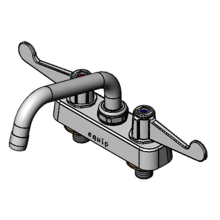 Product image #1 for equip 4-Inch Centers Deck Mount Workboard Faucet with 6-Inch Swing Nozzle