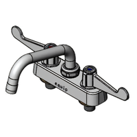 equip 4-Inch Centers Deck Mount Workboard Faucet with 6-Inch Swing Nozzle