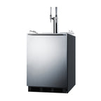 Thumbnail image #1 for Summit Commercial SBC58BLBIADANCFTWIN ADA Nitro Cold Brew Dispenser, 24-Inch Built-In/Freestanding, 5.5 Cu. Ft., Dual Tap