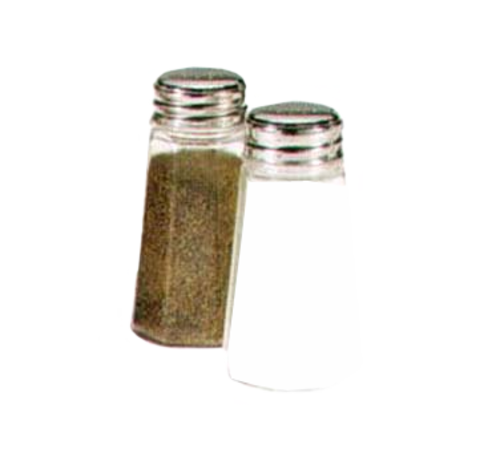 Product image #1 for Dripcut® 2 oz Single Salt & Pepper Shaker with Stainless Steel Flat Top