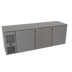 Thumbnail image #1 for Glastender C1FL84 84-Inch Front-Serviced Low-Profile Three-Section Solid Door Back Bar Cooler