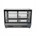 Thumbnail image #1 for Atosa CRDS-56 Countertop Refrigerated Display Case, 5.6 Cu. Ft., Straight Front Glass, Rear Sliding Doors