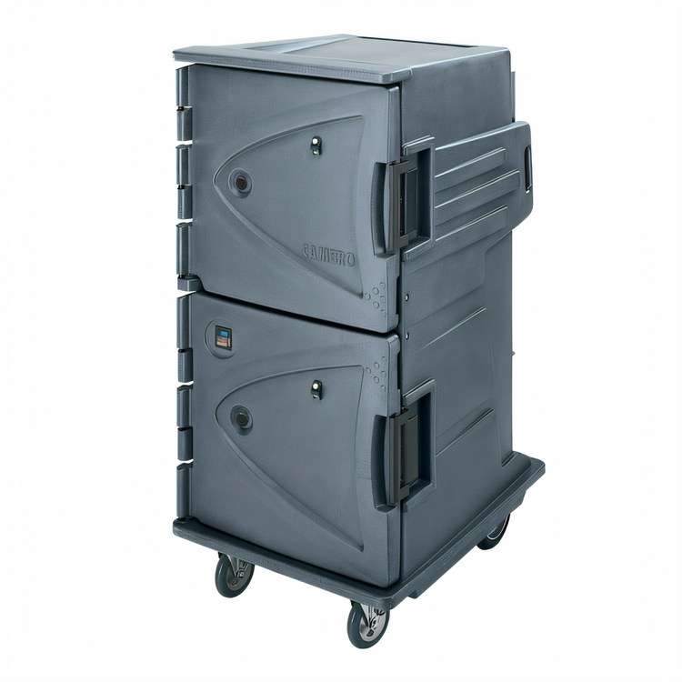 Product image #1 for Cambro Camtherm® Tall Profile Hot/Cold Food Holding Cart, Double Door, Granite Gray