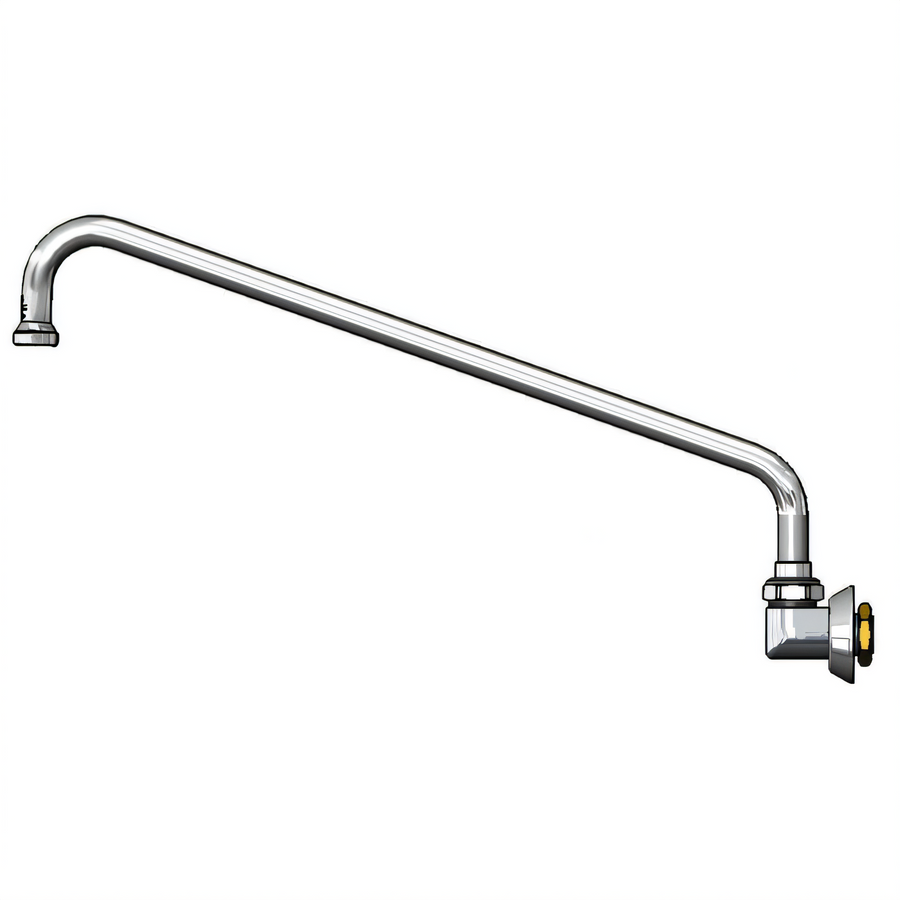 Product image #1 for T&S Brass Wall-Mounted Dummy 12-Inch Swing Nozzle Faucet Spout with Stream Regulator Outlet