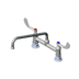 Thumbnail image #1 for Double Deck-Mount Pantry Mixing Faucet with 12-Inch Swing Nozzle and 8-Inch Adjustable Centers