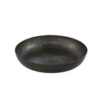 Thumbnail image #1 for American Metalcraft ASEAB14 Black Hammered Aluminum Single-Wall Round Seafood Tray, 14-Inch, 128 oz. Case of 16