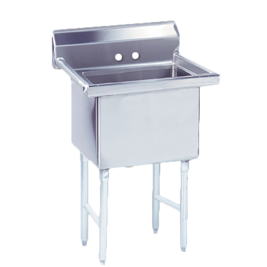 Product image #1 for Advance Tabco FS-1-1620 1-Compartment Fabricated Stainless Steel Sink with Legs and Tile Edge Splash