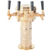 Thumbnail image #1 for Mini-Mushroom Countertop Air-Cooled 4-Faucet Draft Beer Tower, Polished Brass