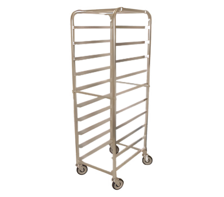 Product image #1 for Full-Size Mobile End-Load Aluminum Sheet Pan Rack, 10-Pan Capacity