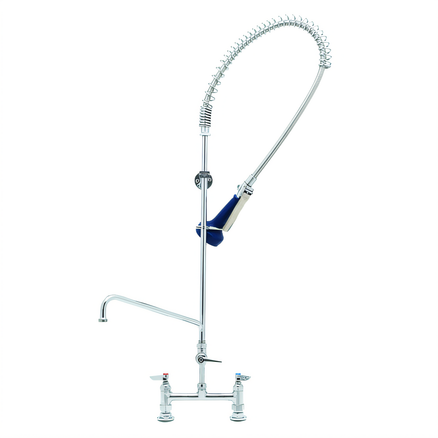 Product image #1 for EasyInstall 8-Inch Deck Mount Pre-Rinse Unit with 12-Inch Add-On Faucet and 1.07 GPM Spray Valve