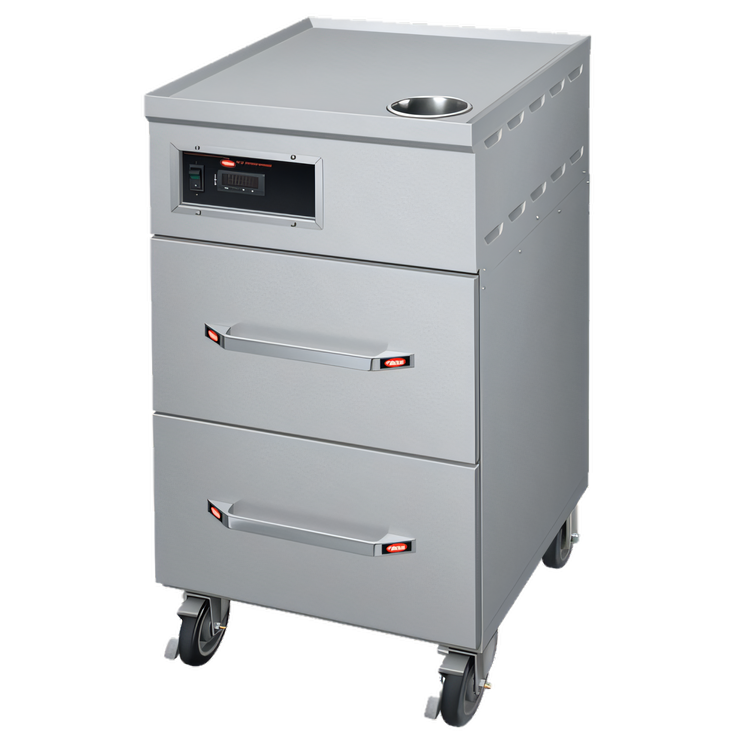 Product image #1 for Hatco HRDW-2 2-Drawer Electric Rice Drawer Warmer, 120V, Stainless Steel