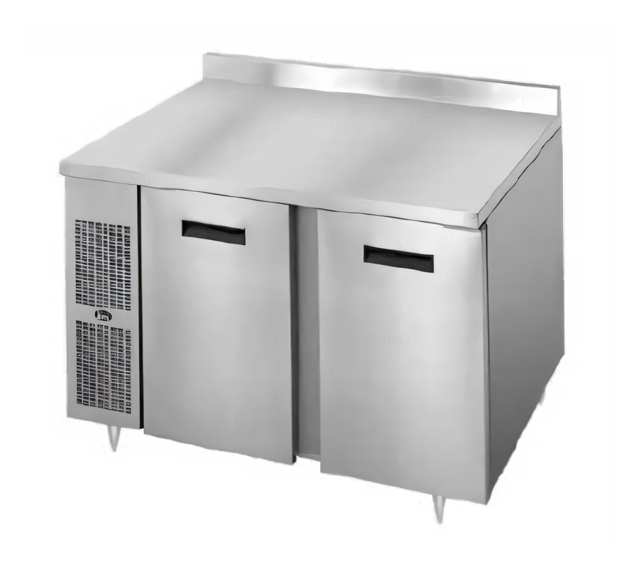 Product image #1 for Randell 48-Inch 2-Section Worktop Freezer with Stainless Steel Top, 3-Inch Backsplash, and Side-Mounted Self-Contained R290 Refrigeration