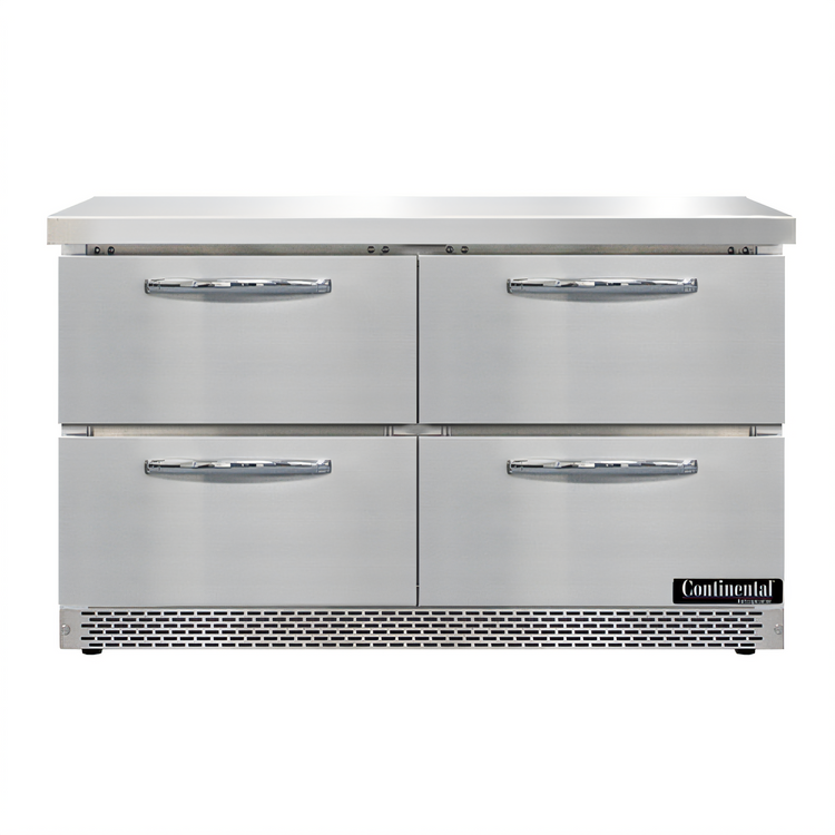 Product image #1 for Continental Refrigerator SWF48N-FB-D 48" Two-Section Worktop Freezer with Drawers and Front Breather