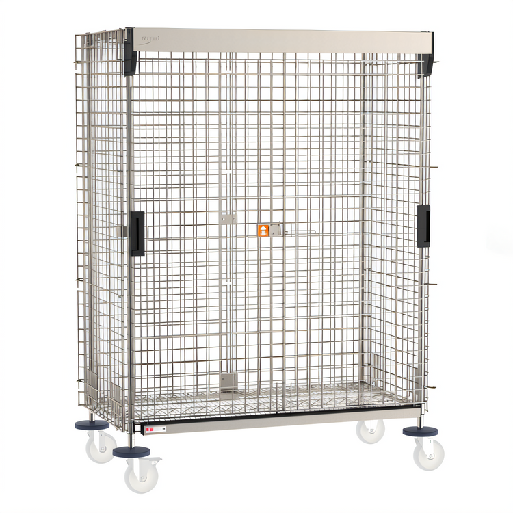 Product image #1 for Super Erecta Stainless Steel Security Unit with Sliding Doors, 52-3/4 x 28-1/2 x 62 Inches