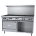 Thumbnail image #1 for Garland G Starfire Pro 60-Inch Gas Restaurant Range with 10 Open Burners, Convection Oven and Storage Base