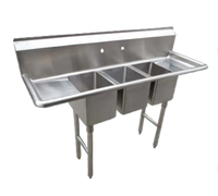 Serv-Ware CS3CWP1410R12 Compartment Sinks