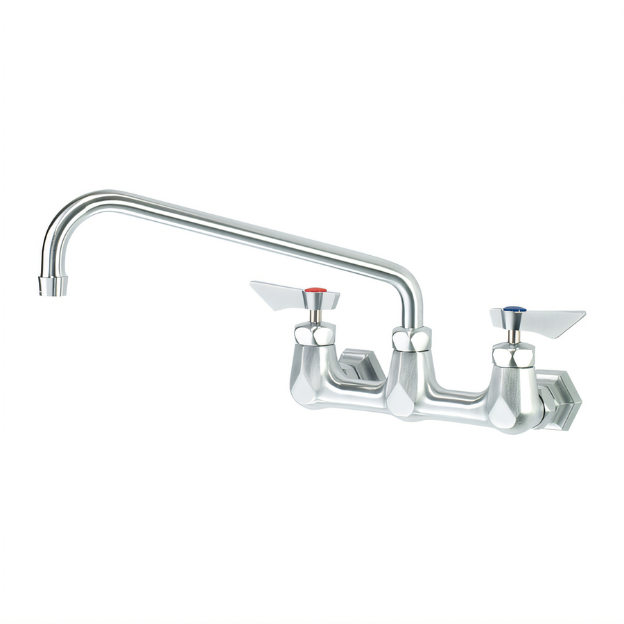 Product image #1 for Krowne Diamond Series Wall-Mounted Faucet with 8-Inch Centers and 12-Inch Swing Spout