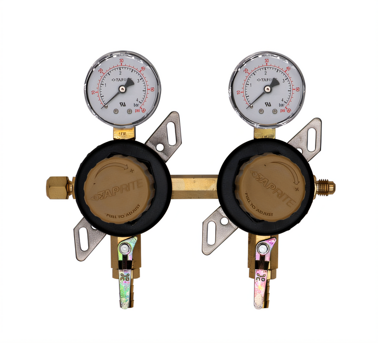 Product image #1 for Glastender Low-Pressure Wall-Mount CO2 or Nitrogen Regulator Kit for 2 Products