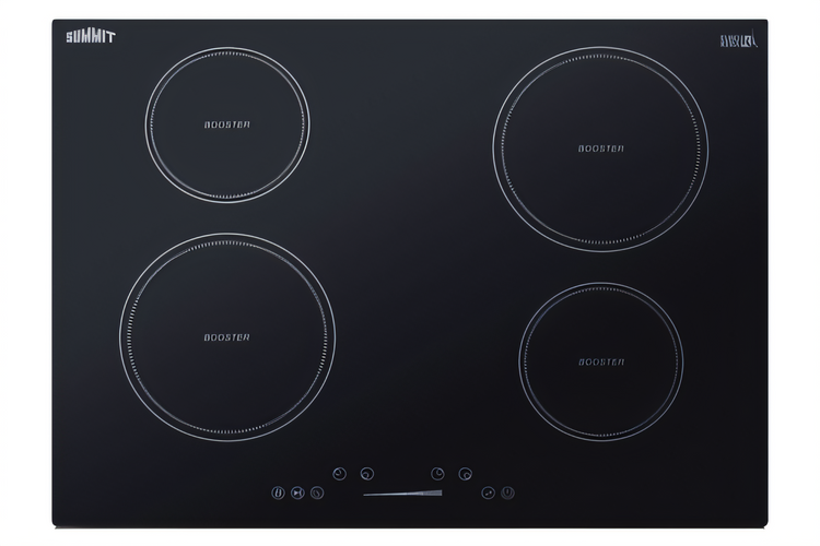 Product image #1 for Summit Commercial 30-Inch 4-Zone Drop-In Induction Cooktop with Black Glass Surface