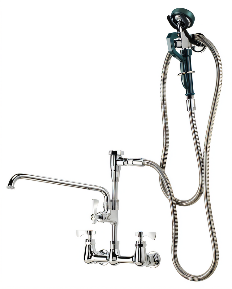 Product image #1 for Krowne Royal Series 8-Inch Center Wall Mount Utility Spray with Add-On Faucet