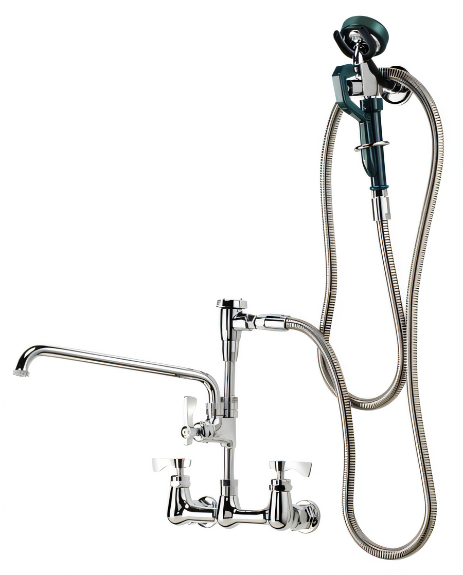 Product image #1 for Krowne Royal Series 8-Inch Center Wall Mount Utility Spray with Add-On Faucet