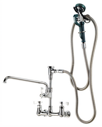 Krowne Royal Series 8-Inch Center Wall Mount Utility Spray with Add-On Faucet
