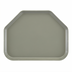 Thumbnail image #2 for Cambro Camtray Trapezoid Cafeteria Tray, 14 x 22 Inch, High-Impact Fiberglass, Pearl Gray