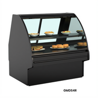 Structural Concepts Fusion® Remote Refrigerated Deli Service Case with Curved Lift-Up Front Glass, 148-1/2 Inch Wide