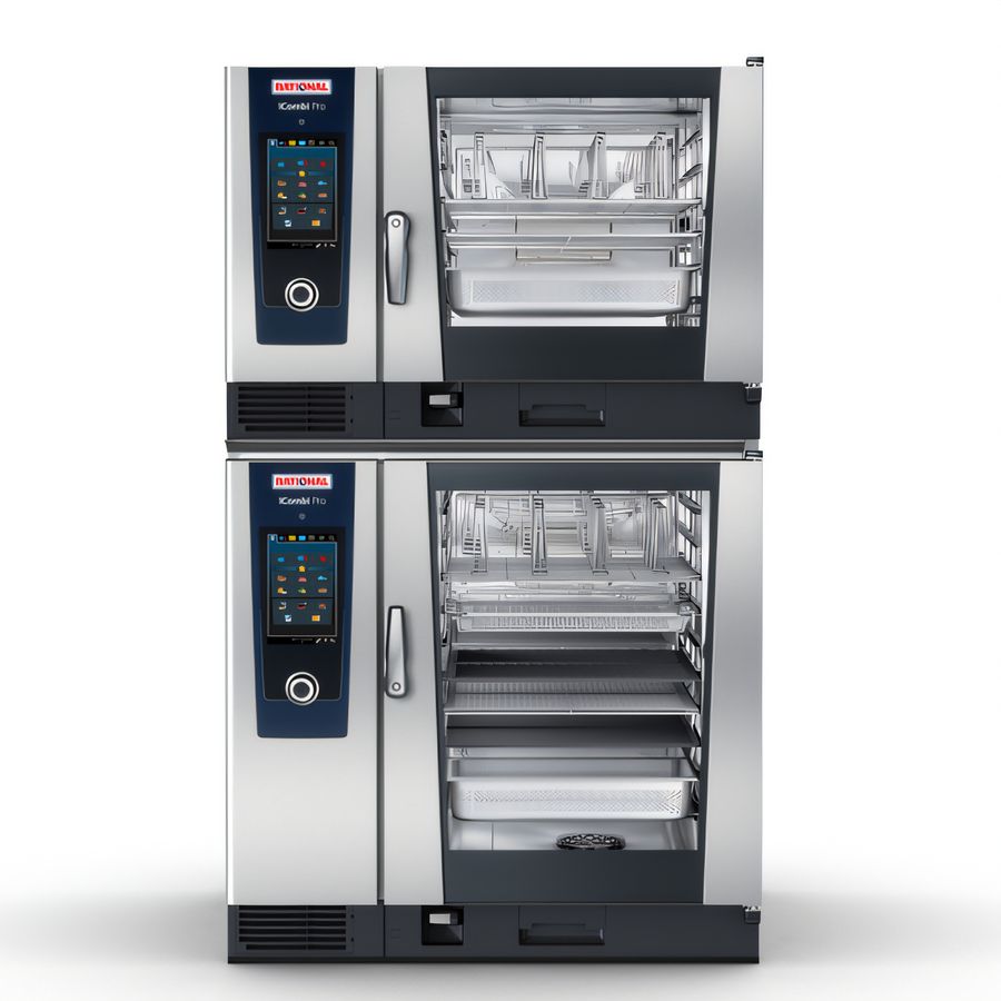 Product image #1 for RATIONAL iCombi Pro Double-Stack Combi Oven Package, 6-Full Size Over 10-Full Size, Electric, 208/240V 3-Phase, AutoDose