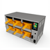 Thumbnail image #1 for ReadyFlex RFHU-23-4 Two-Compartment Three-Wide Hot Holding Cabinet, 4-Inch Deep Pans
