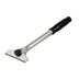 Thumbnail image #1 for Economy Aluminum Grill Scraper with 4-Inch Reversible Stainless Steel Blade and 12-Inch PVC Grip Handle