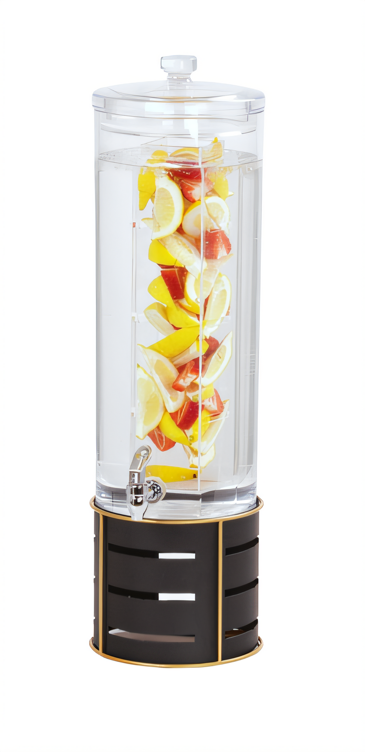 Product image #1 for Cal-Mil Empire Round Single Beverage Dispenser with Infusion Chamber, Black, 10-1/2 Inch Dia. x 24 Inch H