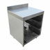 Thumbnail image #1 for Underbar Glass Rack Storage Unit with Flatboard Top, Open Front Cabinet Base, and 3-Inch Backsplash