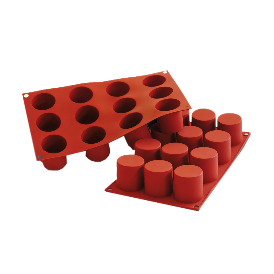 Product image #1 for Silikomart Siliconflex 12-Cavity Cylinder Silicone Mold