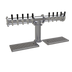 Thumbnail image #1 for Countertop 10-Faucet Glycol-Cooled Pipe Tee Draft Dispensing Tower
